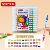 Plumones Acrílicos Transfronterizos con Punta Única y Cuerpo Triangular, 36 Colores de Plumones Acuarela, Set Específico de Arte para Dibujo Infantil