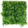 Simulación césped pared planta verde protector solar planta verde plástico artificial césped artificial bloque pared interior fondo pared colgante decoración flor