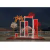 Iluminación y Accesorios Decorativos para Exhibidores de Cajas de Regalo de Año Nuevo Comerciales, Accesorios Personalizados para Centros Comerciales y Lugares Populares para Fotos