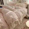Conjunto de Quatro Peças em Pelúcia de Leite Esculpido Tridimensional Estilo Coreano Coração de Menina Grau Mãe e Bebê A Conjunto Completo Fosco de Pelúcia de Leite Tamanho Grande de Quatro Peças