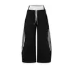 Calça Casual Esportiva Relaxada Estilo Americano Retro Leve Urso Mágico, Calça de Moletom Dupla Cintura Reta Solta, Calça Longa de Perna Larga