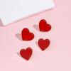 Nuevo Corsage broche pareja amor rojo accesorios escote camisa foto boda insignia metal pin alto para hombres y mujeres