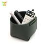 Tubo de Almacenamiento de Papelería para Escritorio de Oficina Estilo Escandinavo Portalápices de Cuero de Doble Cara Tubo de Almacenamiento para Brochas de Maquillaje de Cuero PU