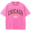 Camiseta Vintage Lavada Estilo Nuevo 2025--Xingyue Estilo Europeo y Americano Elegante Algodón Estampado Manga Corta Cuello Redondo