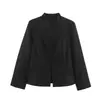 Ins atacado de roupas femininas estilo europeu e americano transfronteiriço nova jaqueta slim fit abotoada gola alta estilo chinês terno pequeno