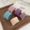 Más fácil de Combinar Anillo de Toalla Sin Costuras de Alta Elasticidad Anillo Ancho para el Cabello Nueva Cuerda Popular para la Cabeza de Cola de Caballo Banda de Goma Cuerda para el Cabello de Mujer Tocado