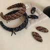 Estilo Coreano Todo-combinable Lana de Línea Retro Todo-combinable Pasador Otoño e Invierno Clip Ovalado Parte Superior Craneal Alta Lazo Diadema Accesorios para el Cabello