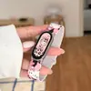 Pulseira de Relógio Magnética de Silicone Estampa de Leopardo para Gatinho Adequada para Xiaomi Mi Band 11ª/10ª Geração 9ª/8ª Geração