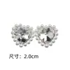 Botones de Gota de Diamante Perla de Amor de Aleación Cosidos a Mano Accesorios de Ropa DIY Botones Chanel para Suéter Camisa