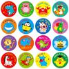 Adesivos de recompensa de animais de desenhos animados por atacado transfronteiriços 8 adesivos de incentivo em inglês para professores de jardim de infância incentivam artigos de papelaria