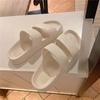 Chinelo para Mulheres Ins Trbottomy Estilo Hong Kong Estilo Harajuku Verão Estudante Casual Roupa Exterior Retrô Tira Dupla Solado Grosso Sandálias de Praia para Mulheres