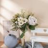 Ramo de flores artificiales colorido con forma de mano, para decoración del hogar, boda, boda, decoración de pared, CF01207