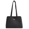 Bolsa Composta Xadrez Preto e Branco Grande Capacidade Portátil Estilo Preguiçoso Coreano Para Ir ao Trabalho Passeio Versátil Bolsa de Mão Ombro Tote
