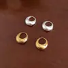 Pendientes Minimalistas Frescos Cepillados Simples Diseño de Nicho Compactos de Alta Gama Accesorios para Orejas Versátiles Clavos