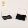 2 Compartimentos, 2 Colores, Tapa con Ventana Totalmente Transparente, Caja para Sombras de Ojos, Caja para Rubor, Disco de Iluminador para Contorno, Caja de Embalaje, Materiales de Empaque para Maquillaje al por Mayor