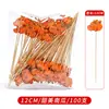 Palitos de fruta, palitos de bambú desechables, creativos, para flores, calabazas de azúcar, palitos de cuerda, hamburguesas, sushi, cócteles, palillos decorativos, tenedores de fruta.