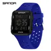 El nuevo reloj electrónico de Sanda es un reloj cuadrado, impermeable y multifuncional para adolescentes, un reloj de pulsera para estudiantes de gran venta para la temporada de regreso a clases.