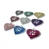 Aleación de Zinc Suministros para Mascotas Colgante de Huella Anti-Pérdida Grabado ID Placa de Identificación para Perro Etiqueta para Gato Etiqueta de Identificación Colgante Estilo Ins