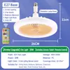 Lámpara de techo con ventilador LED de rosca e27 con mando a distancia para dormitorio cocina