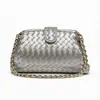 Bolsas Europeias e Americanas de Moda Transfronteiriças, Bolsas Tecidas Multicores, Bolsas de Corrente, Bolsas de Ombro, Bolsas Concha para Sobrancelha, Bolsas de Clipe para Uso Diário