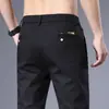 Pantalones Vaqueros para Hombre Pantalones de Verano Finos de Seda Helada para Hombre Pantalones Casuales de Negocios Rectos Holgados Estilo Nuevo Primavera y Otoño 2023