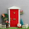Acessórios para Casa de Bonecas Mini 1:12 Móveis para Casa de Bonecas Porta Colorida Porta de Casa Pontiaguda Porta de Metal Artificial