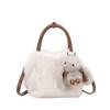 Super Popular Bolsa Satchel Fofa de Pelúcia para Mulheres Nova de Nicho Alta Qualidade Outono Inverno Bolsa de Ombro Transversal para o Dia a Dia