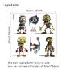 Engraçado Dos Desenhos Animados Big Head Zombie PVC Fosco Adesivo AFH1443 Interruptor Transfronteiriço Adesivo Halloween Decorativo Cabelo Parede