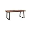 Mesa y Sillas de Comedor de Madera Maciza Nórdica Combinación Hierro Tronco Apartamento Pequeño Balcón Mesa Larga Restaurante Comercial Cafetería Mesa de Comedor