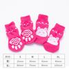 Calcetines para mascotas con alfombrilla antideslizante, calcetines para interior, cachorro, Teddy VIP, antideslizantes, antiarañazos, anti-suciedad, paquete de cuatro