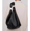 Bolso de Hombre Estilo Coreano Simple de Cuero Suave Bolso Dumpling 2024 Nuevo Bolso Cruzado Versátil para Hombre Bolso de Viaje de Color Sólido de Moda para Mujer