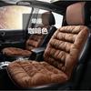 2020 nuevo cojín de felpa para otoño e invierno, cojín de coche de felpa monolítica, funda de asiento de coche, conjunto trasero de tres piezas