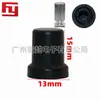 Suministro de fábrica 13*15 perilla de plástico negro para chorro de arena perilla de ajuste de código potenciómetro amplificador de audio