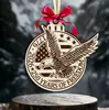 Pendente Decorativo de Madeira Patriotismo Americano Commemorativo do 250º Aniversário Novo Modelo Transfronteiriço