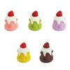 Accesorios de resina para pastel de fresa de simulación YQT, joyería de bricolaje, comida en miniatura y juego, crema de pegamento, accesorios, postre, adornos para la casa