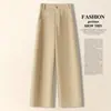 Pantalones Versátiles para el Trayecto Diario de Mujer con Corte Curvo, Nuevos Otoño 2026 de Cintura Alta, Holgados, Adelgazantes, Pierna Recta