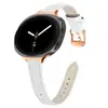 Adequado para pulseira de couro nova do Samsung Watch 8/9, pulseira de relógio de couro de cauda pontiaguda universal para Watch 8 Classic
