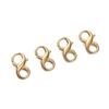 Broche de figura de ocho relleno de oro de 14K/18K Broche de resorte Pulsera Cierre de extremo de collar Accesorios de material DIY hechos a mano Venta caliente transfronteriza