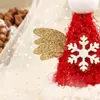 Nuevas Letras Creativas de Cervatillo Lindos Adornos Navideños Copo de Nieve Alas Adornos para el Cabello Clip Brillante de Terciopelo para el Cabello de Navidad