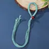 Campanilla de Viento con Cáscara de Fruta de Hilo de Algodón Estilo Xizang Cuerda Especial para Tirar Anillo Hecho a Mano DIY Semilla de Planta Cascabel de Mano Cuerda de Tejido Decoración Colgante