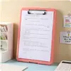 Tablero de escritura multifuncional A4 con ranura para bolígrafo, soporte, caja transparente para almacenamiento de archivos de escritorio, soporte para papeles de oficina y exámenes, bloc