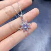 Venta al por mayor de fábrica Popular Set de Piedra Lunar Natural con Incrustaciones de Plata S925 Piedra Principal 5*5 Joyería de Lujo Venta Directa de Fábrica