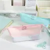 Nuevo estuche con forma de barco, versión coreana, impermeable, gran capacidad, bolsa de almacenamiento de papelería para estudiantes, plegable, caja de papelería multifuncional