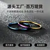 Fábrica de Origem Anel Liso de Aço Inoxidável 2mm, Múltiplas Cores em Estoque, À Prova d'Água, Não Desbota, Suporta Gravação, Dropshipping de Peça Única