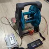 Retractor Eléctrico, Enrollador Eléctrico Cable de Alimentación Retracción y Extensión Remotas, Tambor Enrollador de Rotación Adelante y Atrás con Control Remoto
