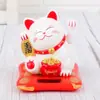 Gato da Sorte Decoração de Bolo de Aniversário Enfeites Loja de Celebridade da Internet Inauguração Gato Acenando Gato Fotossensível Mesa de Sobremesa da Sorte