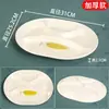 Vajilla de melamina para restaurantes, plato de cuatro compartimentos para comedores, plato rápido específico para escuelas, plato dividido, plato para dietas