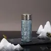 Nueva Taza Termo de Titanio Puro Flor de Hielo, Mini Taza de Bolsillo de Aspecto Elegante, Taza de Agua Saludable Portátil para Montar en el Coche para Hombres y Mujeres, Personalizable