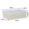Cesta de almacenamiento hueca de alta calidad, cesta para snacks estilo ins, caja organizadora para ropa interior tipo cortavientos, cesta para almacenamiento de cosméticos, escritorio de cocina