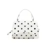 Bolso fresco de mujer estilo callejero minimalista de lunares 2026, gran capacidad, bolso de hombro de moda, bolso cruzado y bolso de mano cuadrado pequeño